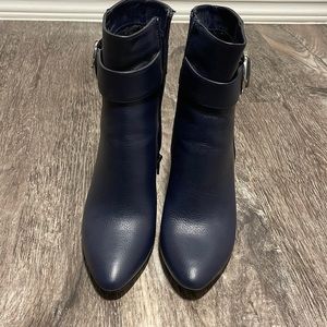 Dark Blue Jones New York Signature Calves Boots Size 7